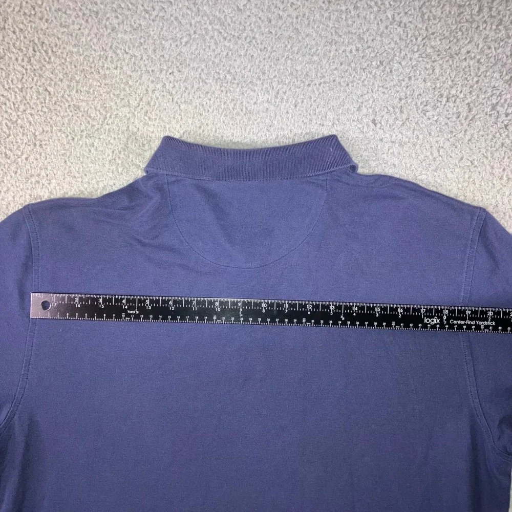 IZOD Advantage Performance Polo Shirt Men XXL Navy Blue Short‎ Sleeve Stretch
